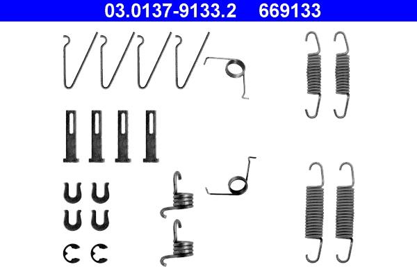 ATE 03.0137-9133.2 - Accessori, freno a tamburo www.autoricambit.com