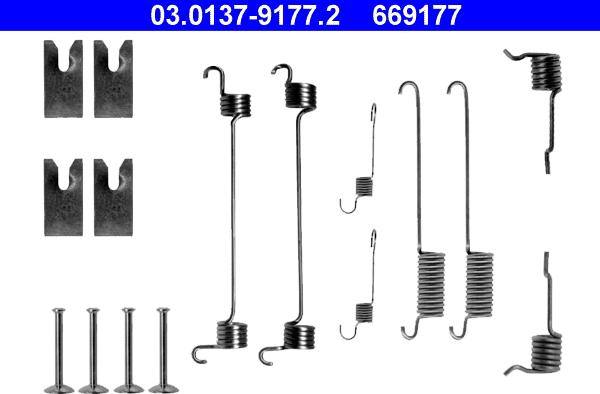 ATE 03.0137-9177.2 - Accessori, freno a tamburo www.autoricambit.com