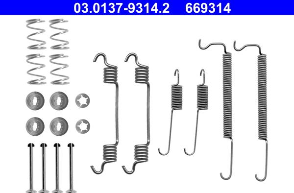 ATE 03.0137-9314.2 - Accessori, freno a tamburo www.autoricambit.com