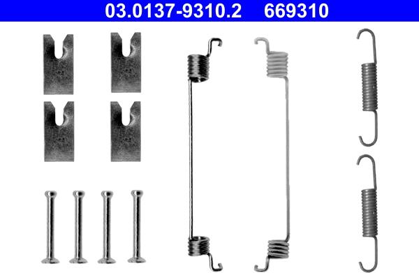 ATE 03.0137-9310.2 - Accessori, freno a tamburo www.autoricambit.com