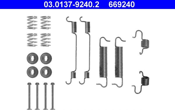 ATE 03.0137-9240.2 - Accessori, freno a tamburo www.autoricambit.com