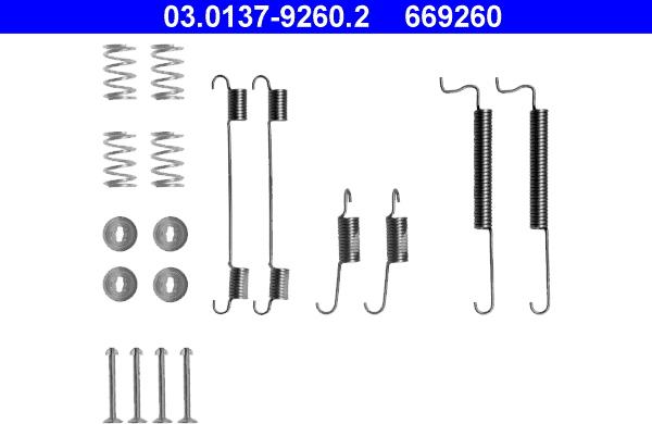 ATE 03.0137-9260.2 - Accessori, freno a tamburo www.autoricambit.com