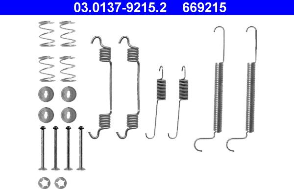 ATE 03.0137-9215.2 - Accessori, freno a tamburo www.autoricambit.com