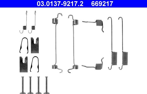 ATE 03.0137-9217.2 - Accessori, freno a tamburo www.autoricambit.com