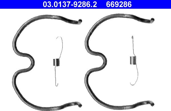 ATE 03.0137-9286.2 - Accessori, freno a tamburo www.autoricambit.com