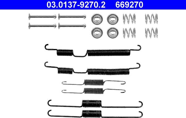 ATE 03.0137-9270.2 - Accessori, freno a tamburo www.autoricambit.com