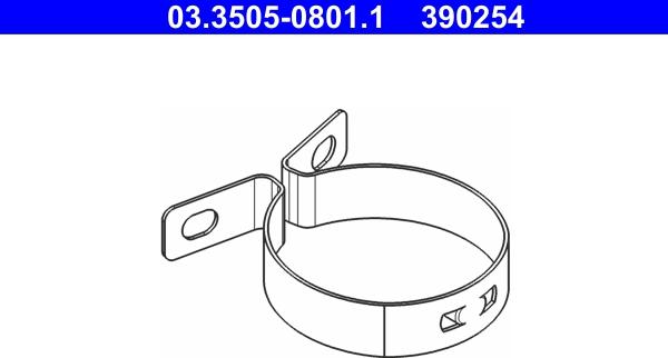 ATE 03.3505-0801.1 - Supporto, Serbatoio liquido freni www.autoricambit.com