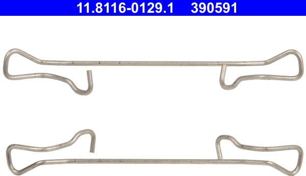 ATE 11.8116-0129.1 - Molla, Pinza freno www.autoricambit.com