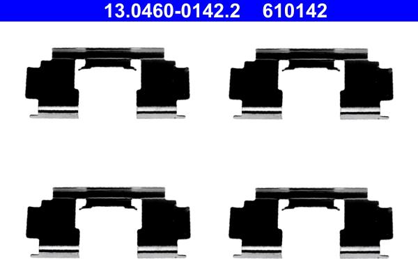 ATE 13.0460-0142.2 - Kit accessori, Pastiglia freno www.autoricambit.com