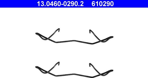 ATE 13.0460-0290.2 - Molla, Pinza freno www.autoricambit.com