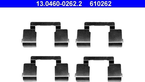 ATE 13.0460-0262.2 - Kit accessori, Pastiglia freno www.autoricambit.com