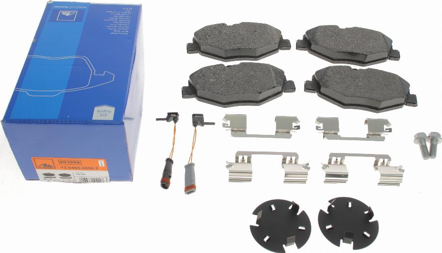 ATE 13.0460-3999.2 - Kit pastiglie freno, Freno a disco www.autoricambit.com