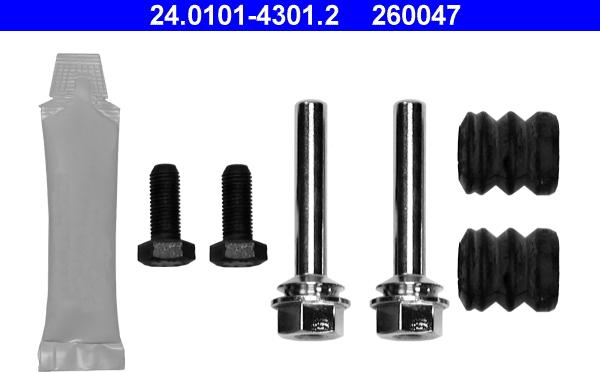 ATE 24.0101-4301.2 - Kit accessori, Pinza freno www.autoricambit.com