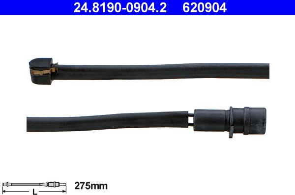 ATE 24.8190-0904.2 - Contatto segnalazione, Usura past. freno/mat. d'attrito www.autoricambit.com