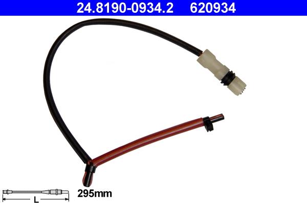 ATE 24.8190-0934.2 - Contatto segnalazione, Usura past. freno/mat. d'attrito www.autoricambit.com