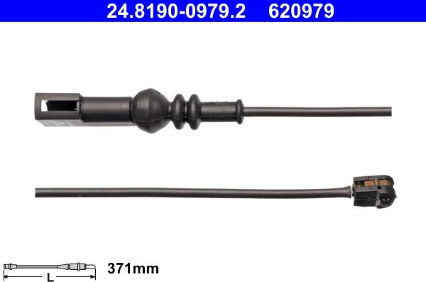 ATE 24.8190-0979.2 - Contatto segnalazione, Usura past. freno/mat. d'attrito www.autoricambit.com