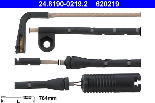 ATE 24.8190-0219.2 - Contatto segnalazione, Usura past. freno/mat. d'attrito www.autoricambit.com