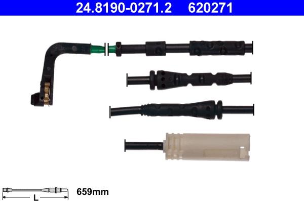 ATE 24.8190-0271.2 - Contatto segnalazione, Usura past. freno/mat. d'attrito www.autoricambit.com