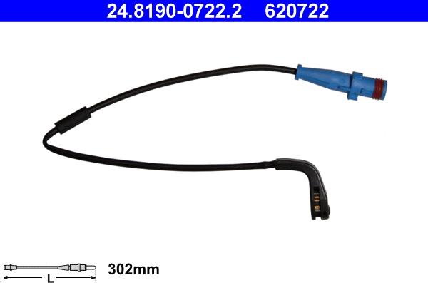 ATE 24.8190-0722.2 - Contatto segnalazione, Usura past. freno/mat. d'attrito www.autoricambit.com