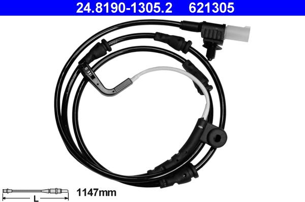 ATE 24.8190-1305.2 - Contatto segnalazione, Usura past. freno/mat. d'attrito www.autoricambit.com