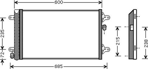 Autoclima 30311475CP - Condensatore, Climatizzatore www.autoricambit.com