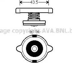 Ava Quality Cooling 980014 - Tappo, radiatore www.autoricambit.com