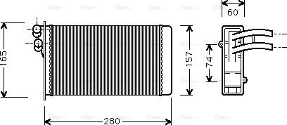 Ava Quality Cooling AI 6141 - Scambiatore calore, Riscaldamento abitacolo www.autoricambit.com