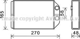 Ava Quality Cooling AI6393 - Scambiatore calore, Riscaldamento abitacolo www.autoricambit.com