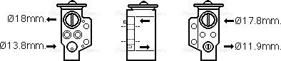 Ava Quality Cooling AI1351 - Valvola ad espansione, Climatizzatore www.autoricambit.com