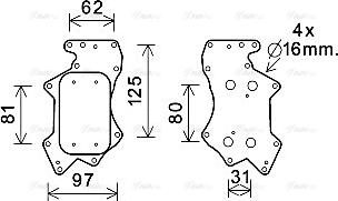 Ava Quality Cooling AI3403 - Radiatore olio, Olio motore www.autoricambit.com