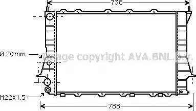 Ava Quality Cooling AI 2077 - Radiatore, Raffreddamento motore www.autoricambit.com