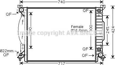 Ava Quality Cooling AI 2242 - Radiatore, Raffreddamento motore www.autoricambit.com