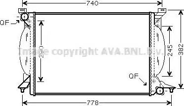 Ava Quality Cooling AI 2206 - Radiatore, Raffreddamento motore www.autoricambit.com