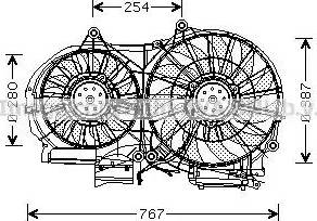 Ava Quality Cooling AI 7505 - Ventola, Raffreddamento motore www.autoricambit.com