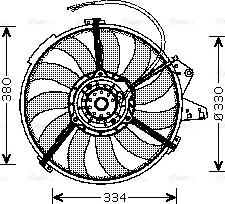 Ava Quality Cooling AI 7507 - Ventola, Raffreddamento motore www.autoricambit.com