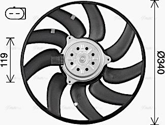 Ava Quality Cooling AI7527 - Ventola, Raffreddamento motore www.autoricambit.com