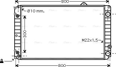 Ava Quality Cooling AIA2252 - Radiatore, Raffreddamento motore www.autoricambit.com