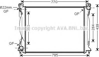 Ava Quality Cooling AIA2235 - Radiatore, Raffreddamento motore www.autoricambit.com