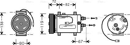 Ava Quality Cooling AIAK177 - Compressore, Climatizzatore www.autoricambit.com