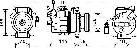 Ava Quality Cooling AIAK342 - Compressore, Climatizzatore www.autoricambit.com