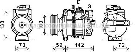 Ava Quality Cooling AIAK338 - Compressore, Climatizzatore www.autoricambit.com