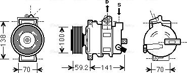 Ava Quality Cooling AIK329 - Compressore, Climatizzatore www.autoricambit.com