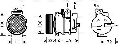 Ava Quality Cooling AIAK262 - Compressore, Climatizzatore www.autoricambit.com