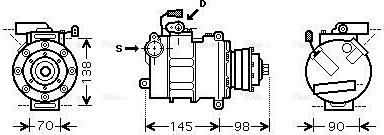 Ava Quality Cooling AIAK280 - Compressore, Climatizzatore www.autoricambit.com