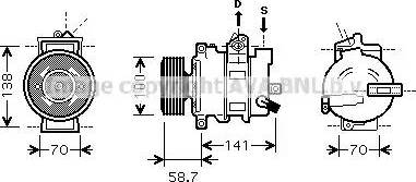 Ava Quality Cooling AIAK287 - Compressore, Climatizzatore www.autoricambit.com