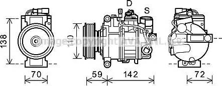 Ava Quality Cooling AIK341 - Compressore, Climatizzatore www.autoricambit.com