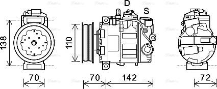 Ava Quality Cooling AIK381 - Compressore, Climatizzatore www.autoricambit.com