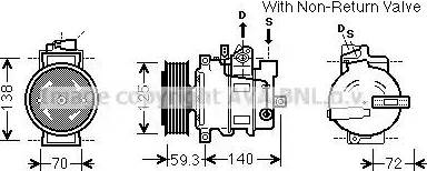 Ava Quality Cooling AIK330 - Compressore, Climatizzatore www.autoricambit.com