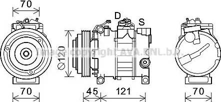 Ava Quality Cooling AIK379 - Compressore, Climatizzatore www.autoricambit.com