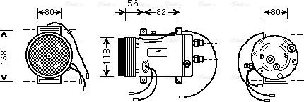 Ava Quality Cooling AI K255 - Compressore, Climatizzatore www.autoricambit.com